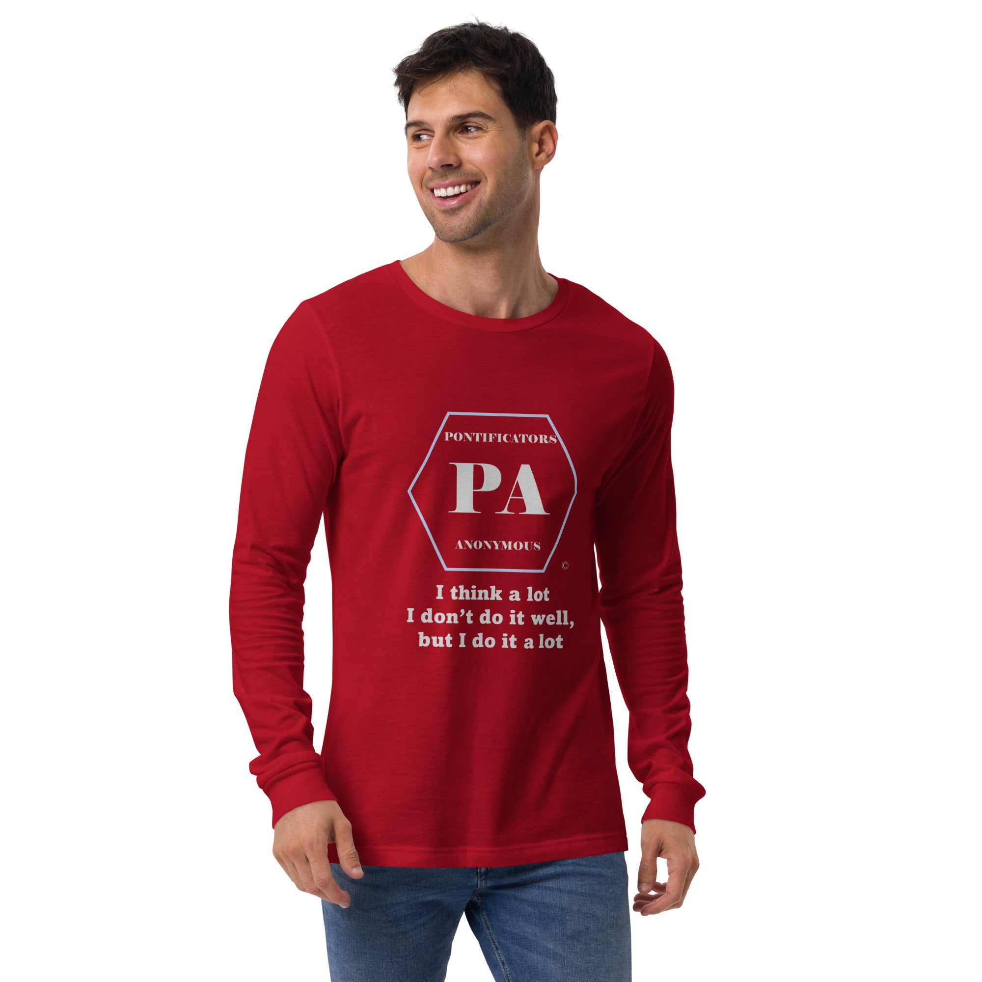 Think a lot Unisex Long Sleeve Tee