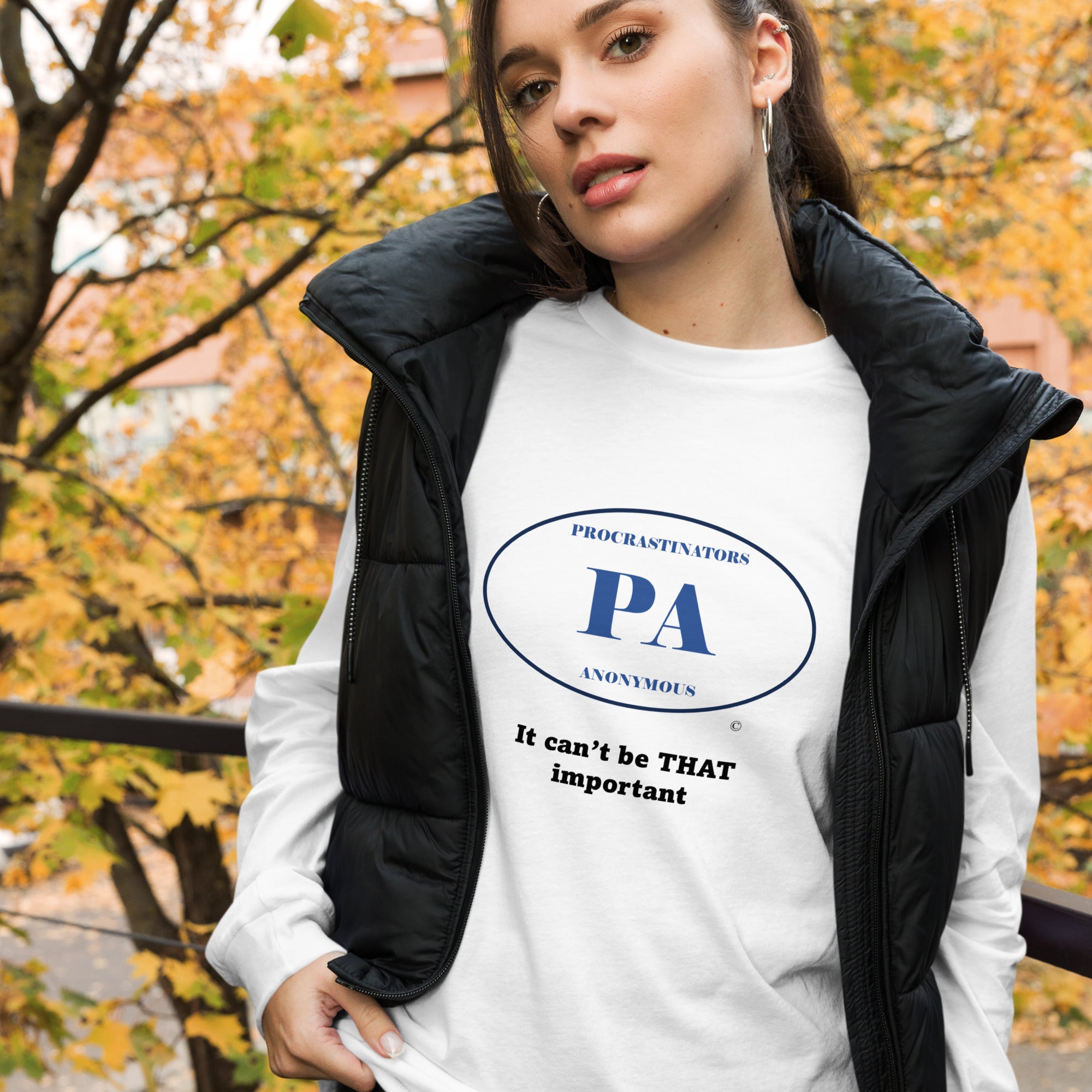 Can't be important Unisex Long Sleeve Tee