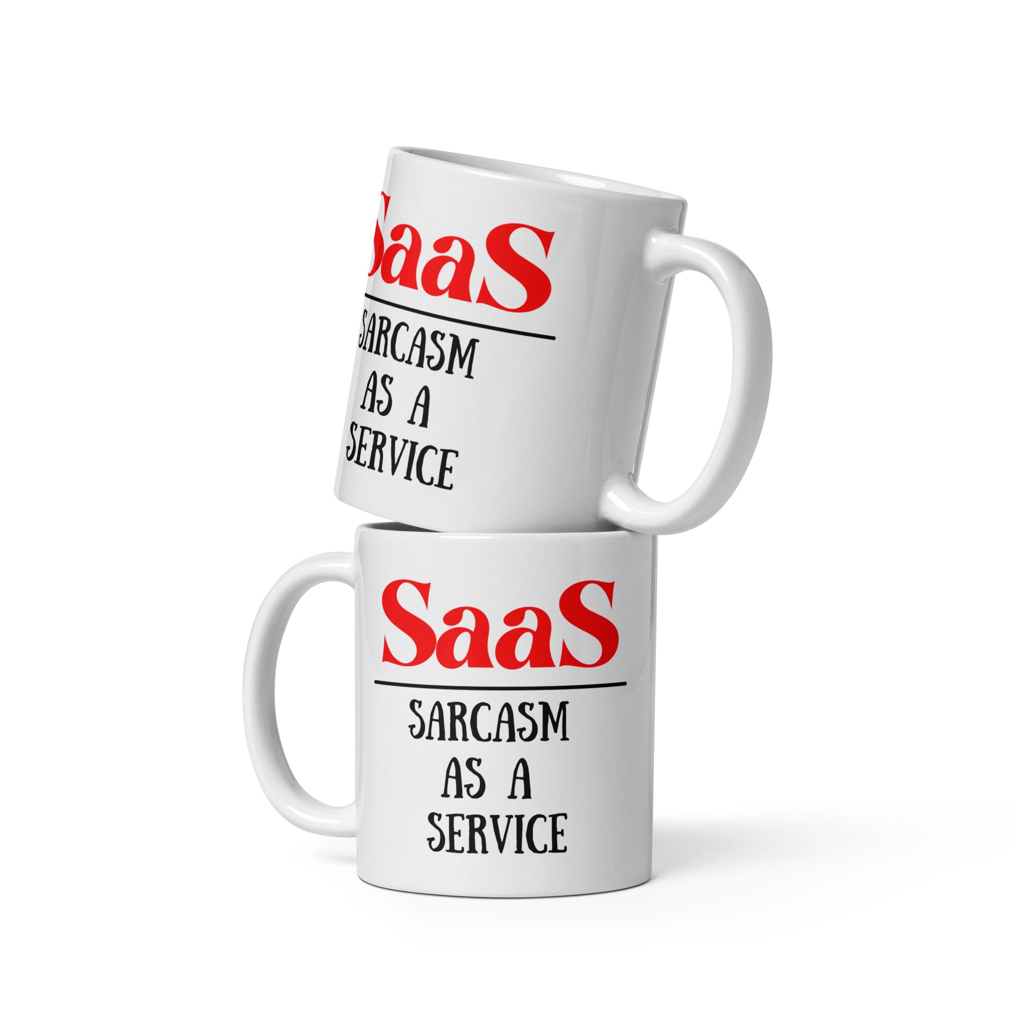 SaaS White glossy mug