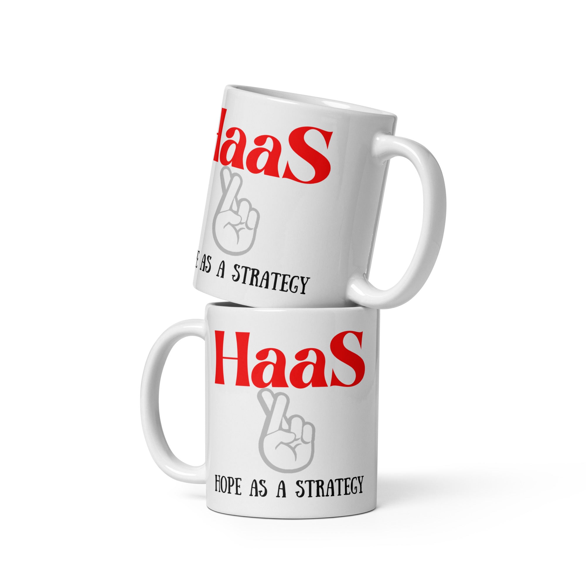 Hope as a Strategy White glossy mug