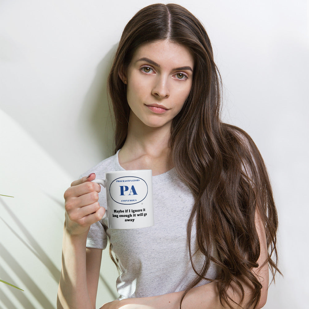 Ignore it White glossy mug