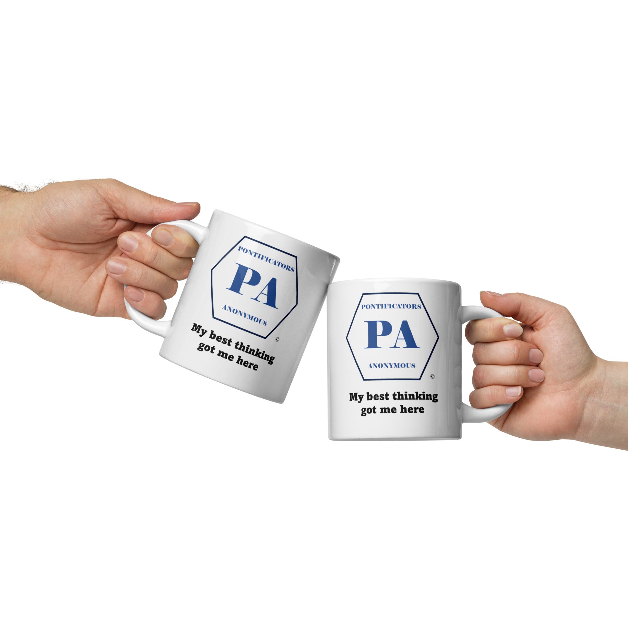 Best Thinking White glossy mug