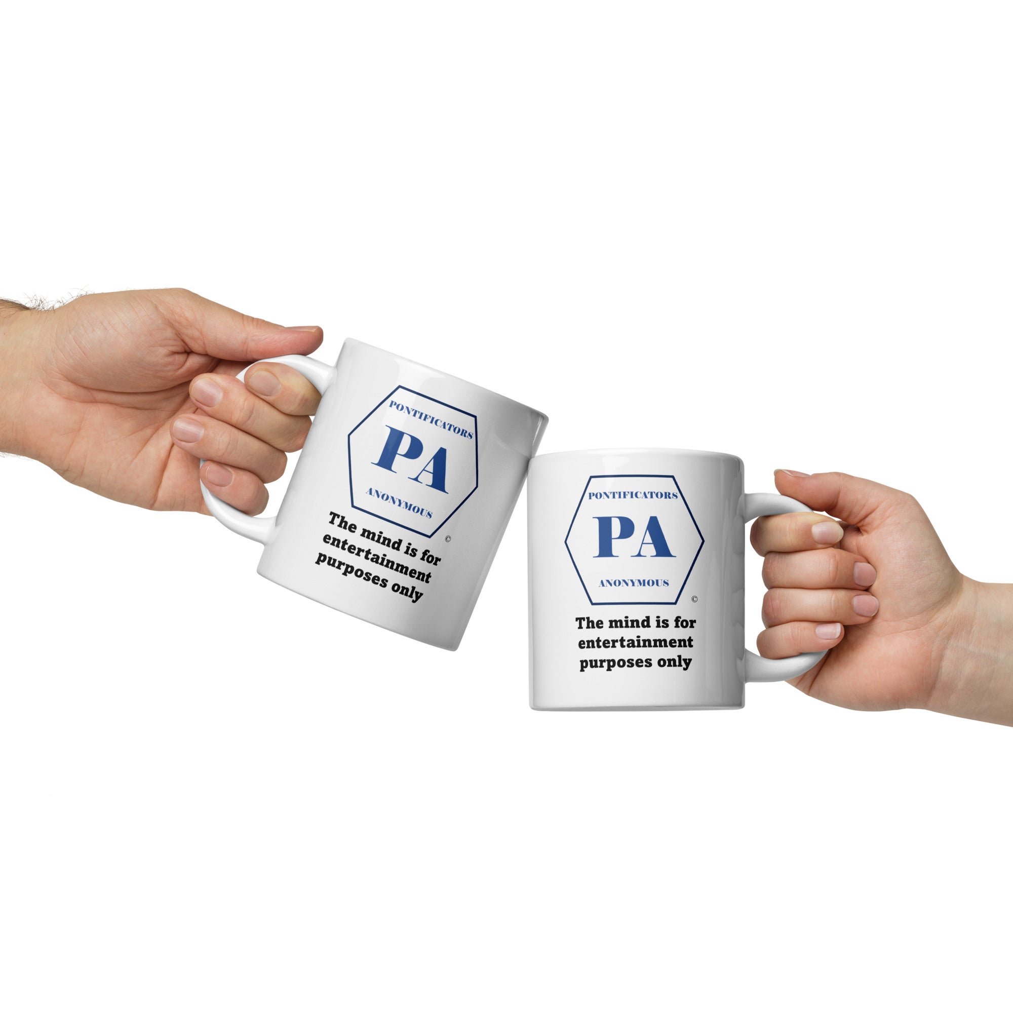 Entertainment Only White glossy mug