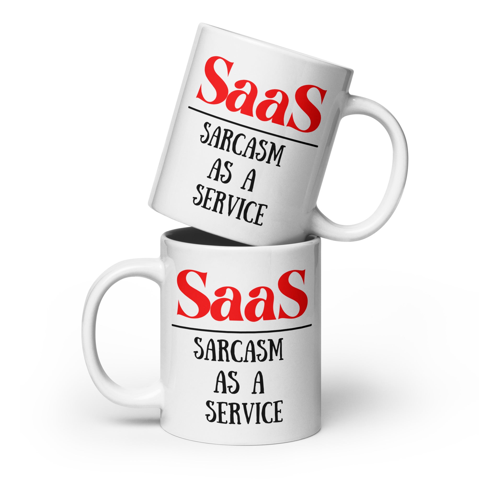 SaaS White glossy mug