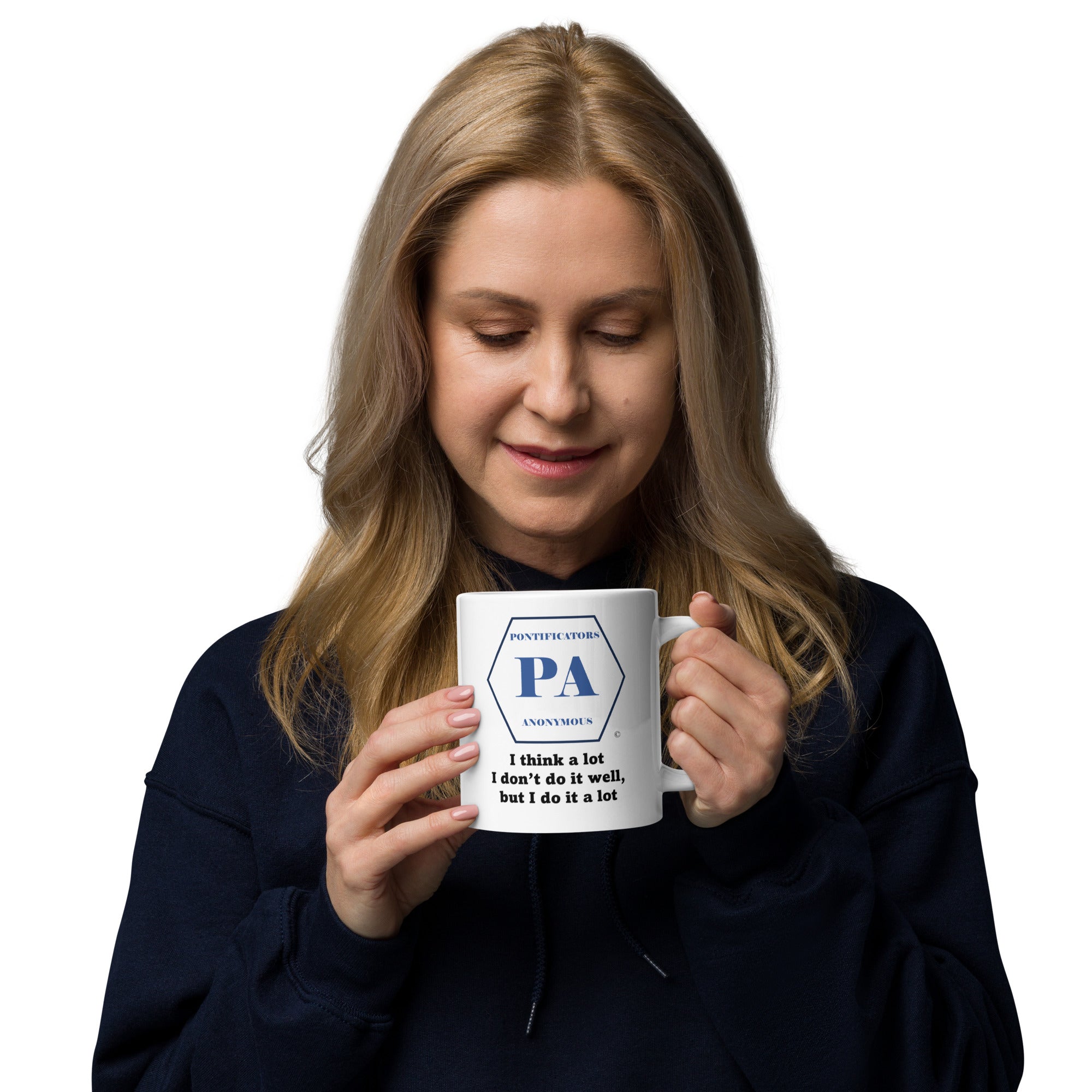 Think a lot White glossy mug