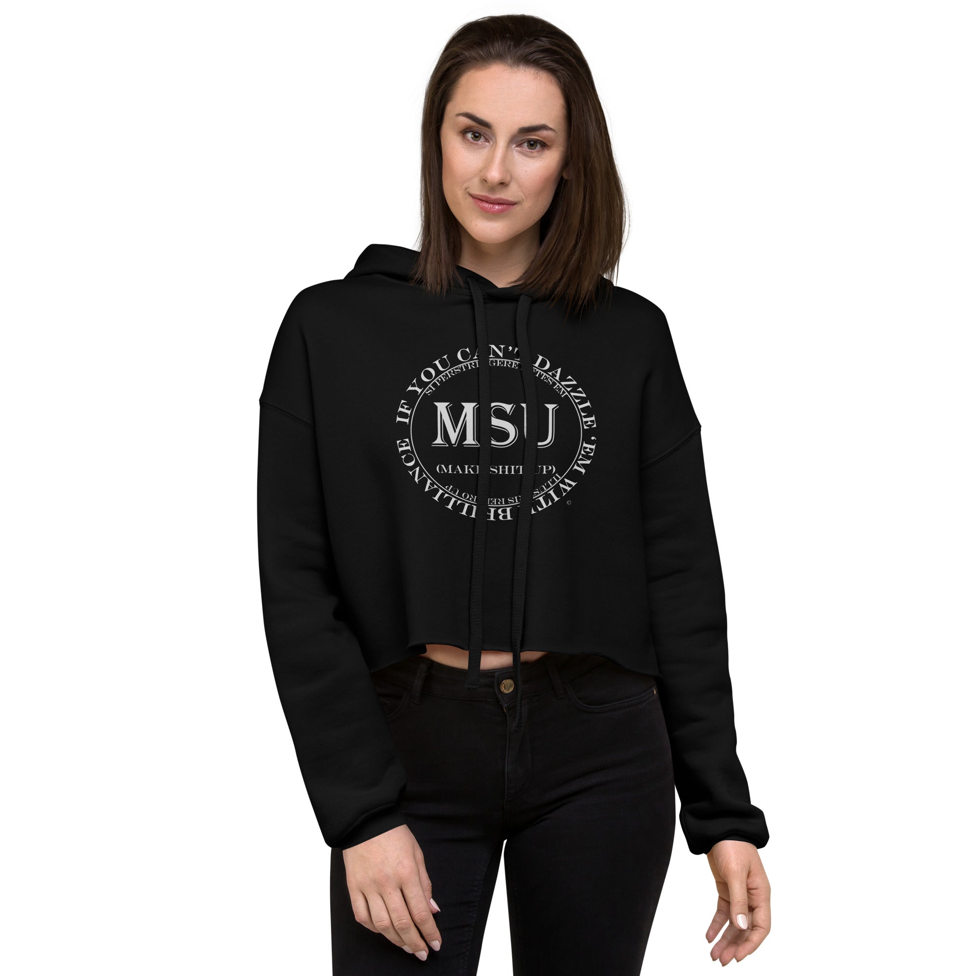 MSU Brilliance Crop Hoodie Uncensored