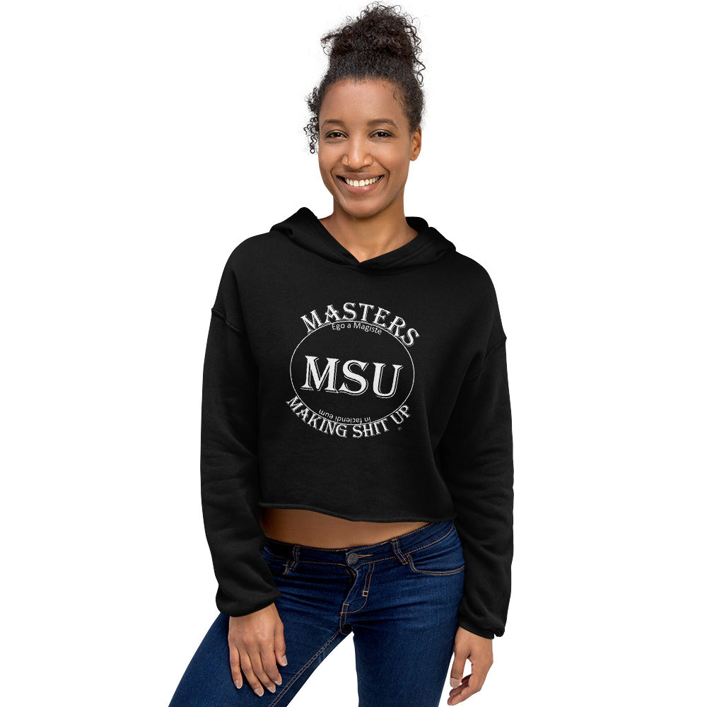 MSU Masters Crop Hoodie Uncensored