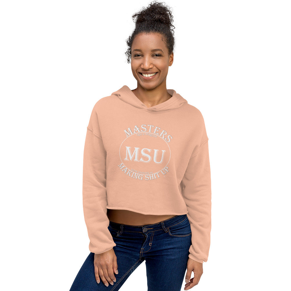 MSU Masters Crop Hoodie Uncensored
