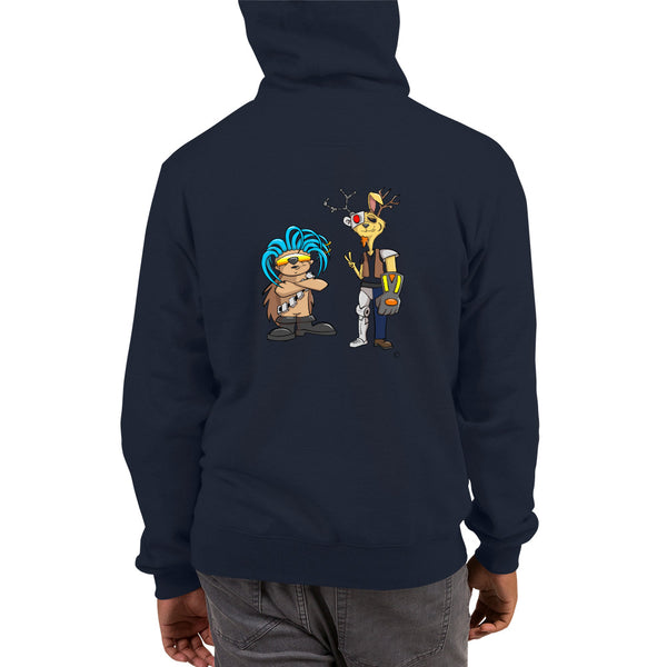 Plutonian Tees Badge Champion Hoodie