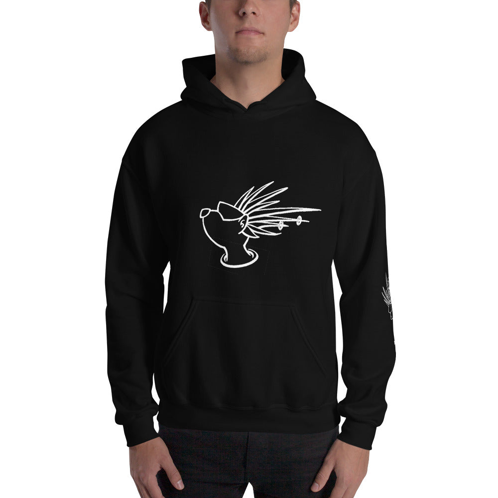 Plutonian Tees Porqi Head Unisex Hoodie