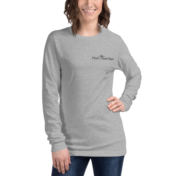 Plutonian Tees Badge Unisex Long Sleeve Tee