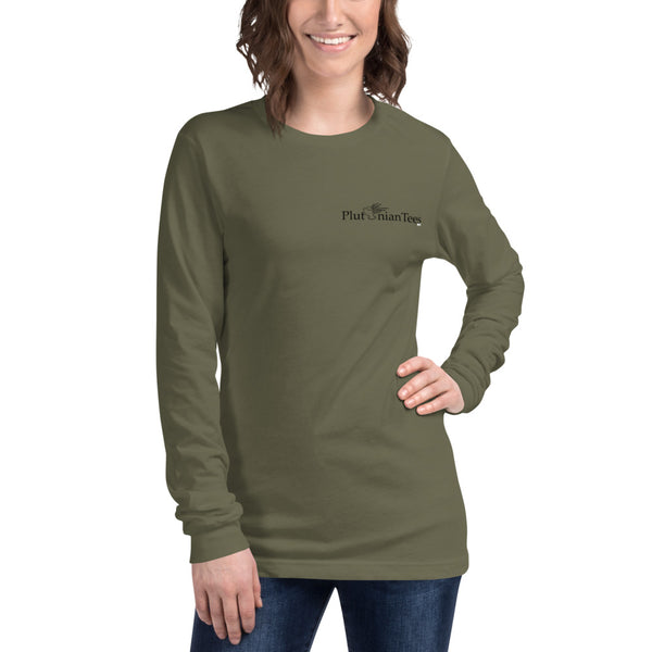 Plutonian Tees Badge Unisex Long Sleeve Tee