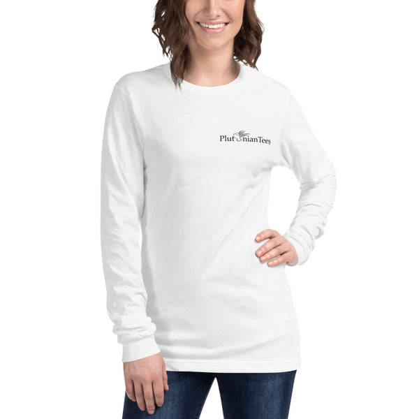 Plutonian Tees Badge Unisex Long Sleeve Tee